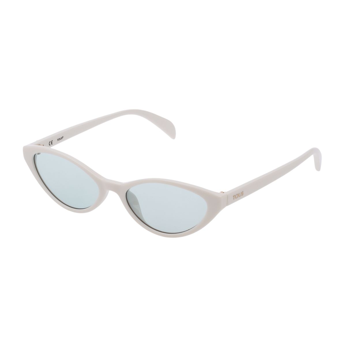 Cat-Eye Sonnenbrille mit blassem Rahmen