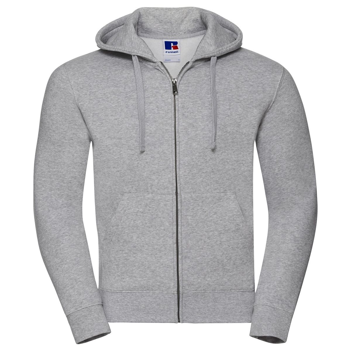 Russell - "Authentic" Hoodie mit durchgehendem Reißverschluss für Herren (Helle Oxfordfarbe)