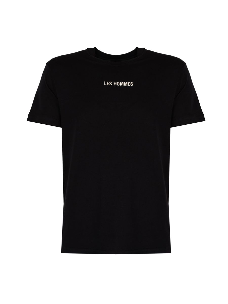 Klassisches Baumwoll-T-Shirt mit Logo-Stickerei