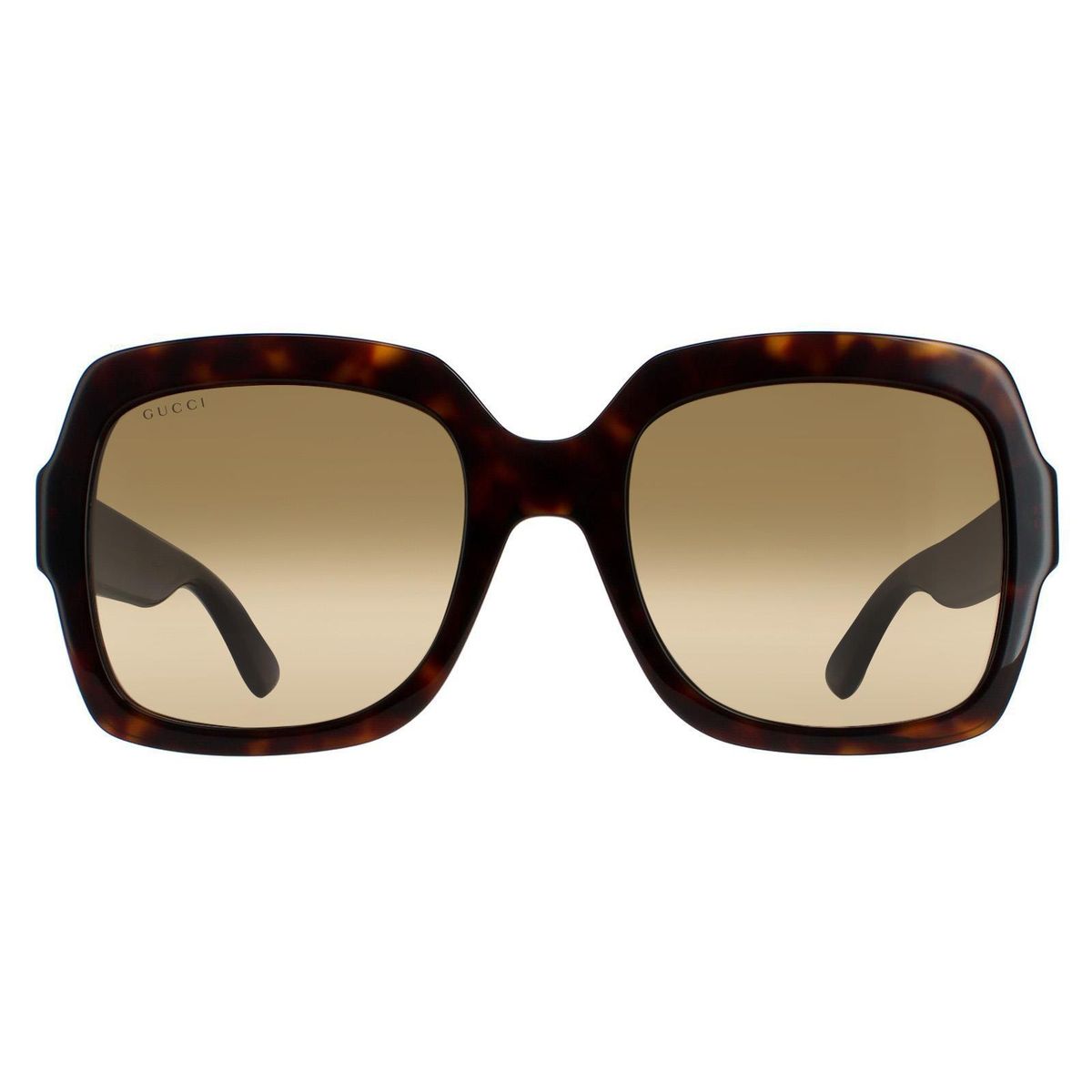 Übergroße quadratische Havana-Sonnenbrille