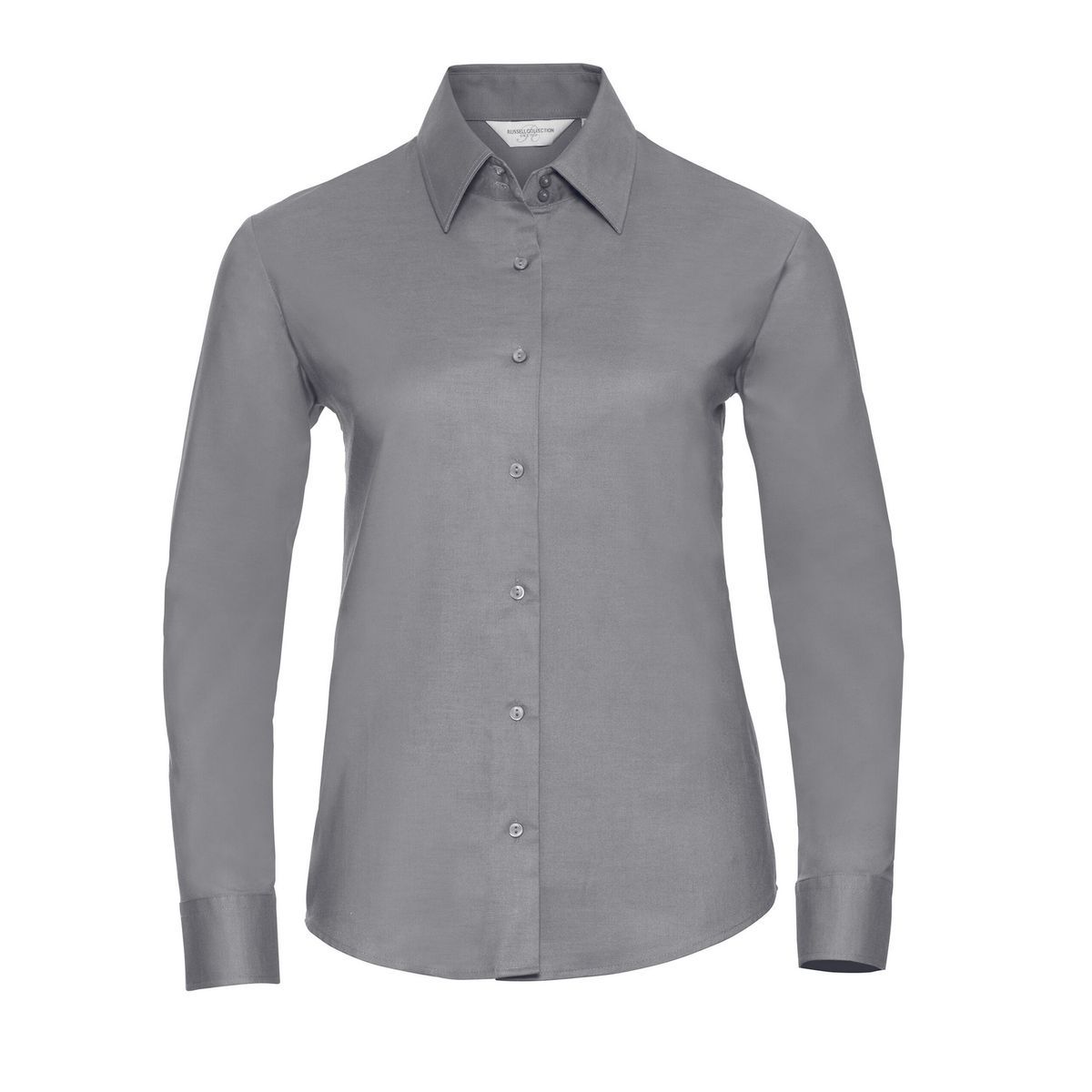 Russell Collection - Hemd für Damen Langärmlig (Silber)