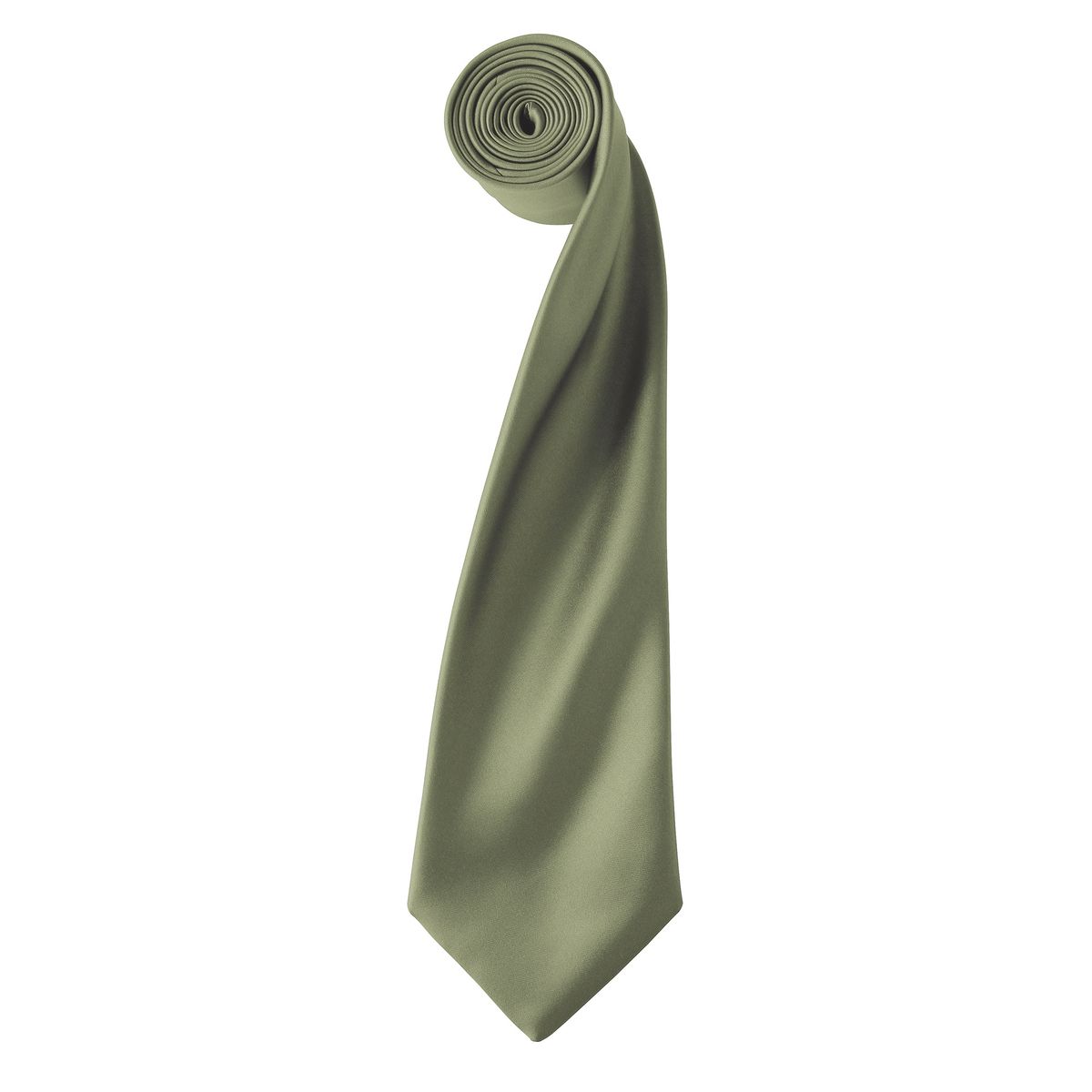 Schmale Satin Krawatte