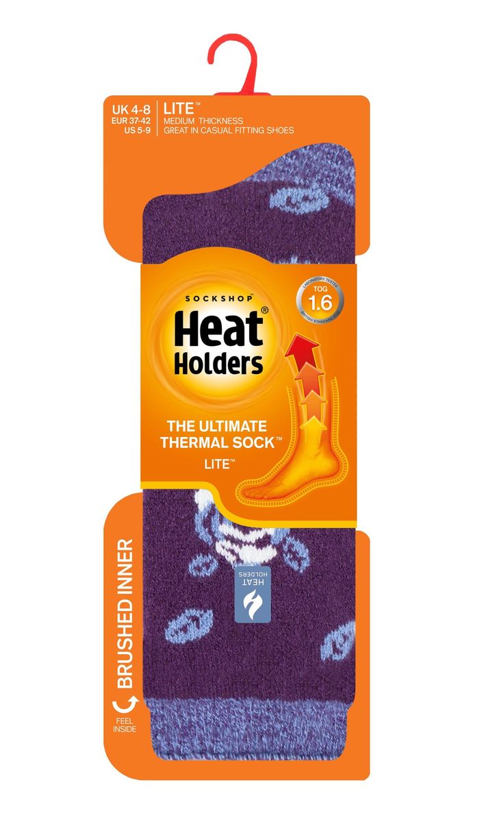 Thermosocken mit floralem Muster