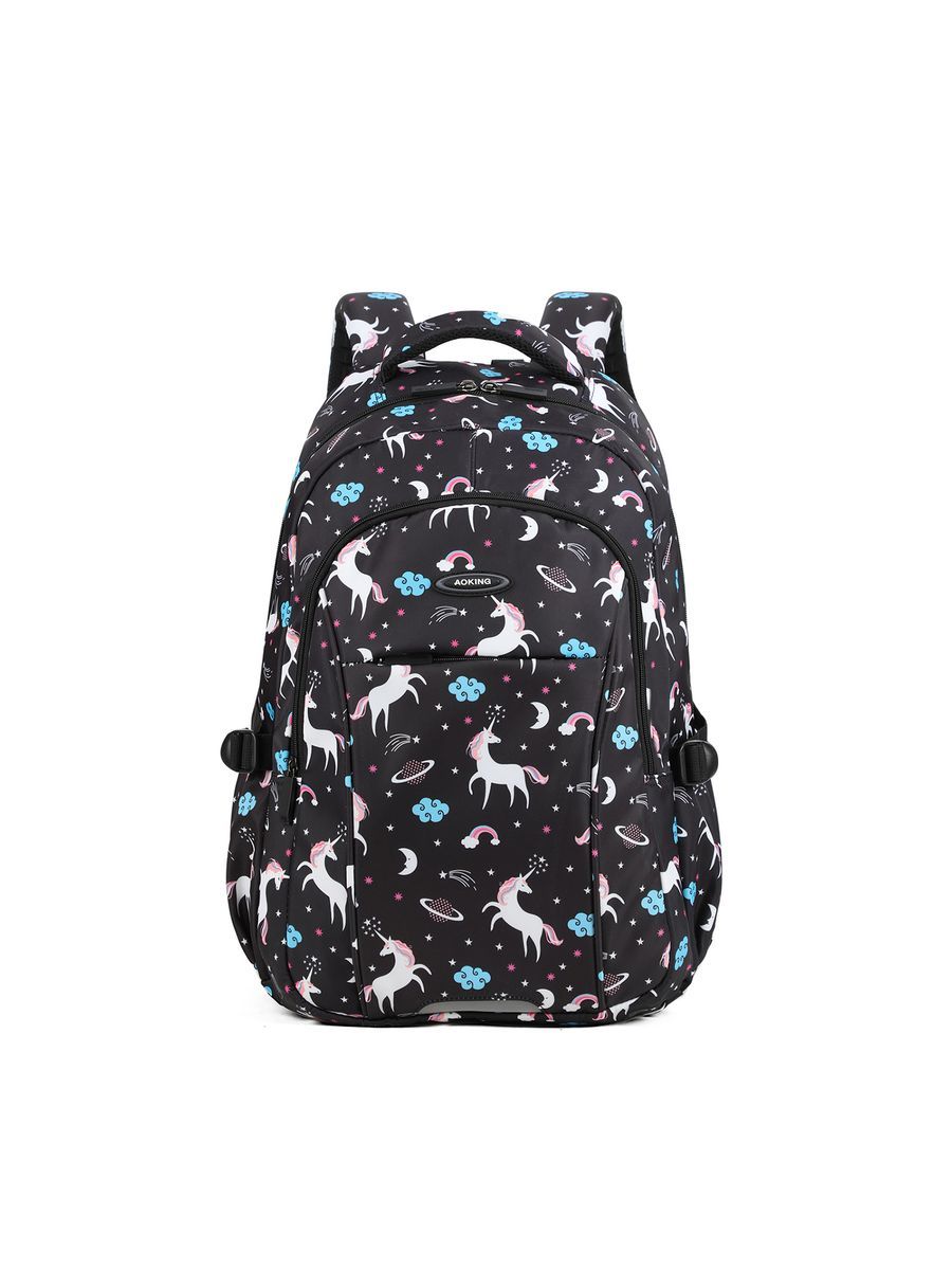 Lässiger Rucksack mit Einhorn-Print