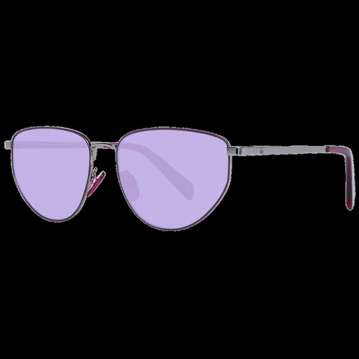 Violette ovale Sonnenbrille mit Vollrand