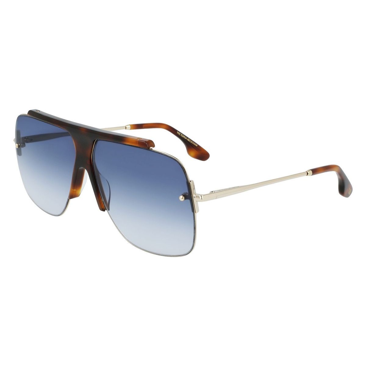 Aviator Sonnenbrille mit Schildpatt-Oberrahmen