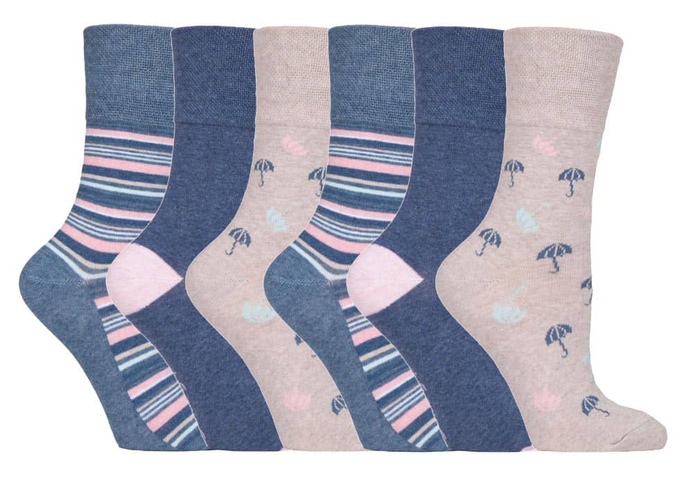 Gentle Grip - 6 Paar Damen Gentle Grip nicht elastische Socken - GG170