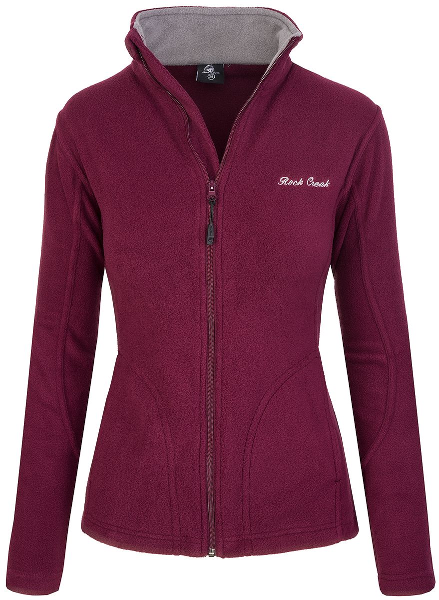 Damen Fleecejacke mit durchgehendem Reißverschluss