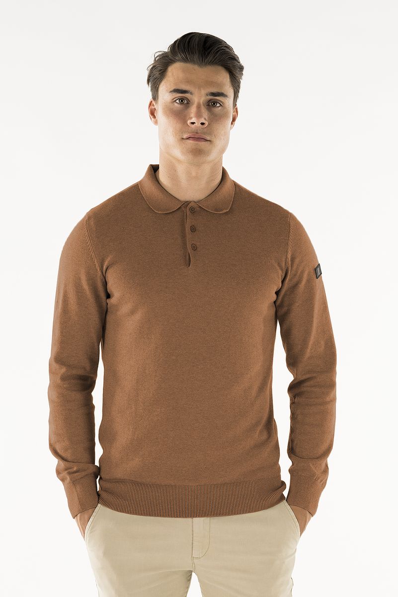 Klassisches Strick-Poloshirt aus Baumwolle