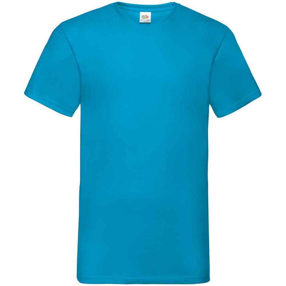 Klassisches Kurzarm-T-Shirt mit V-Ausschnitt