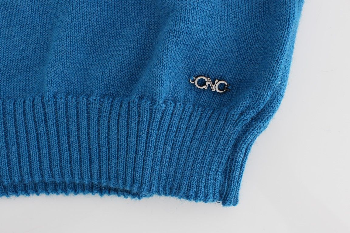 Tunika-Pullover mit drapiertem Wasserfallausschnitt