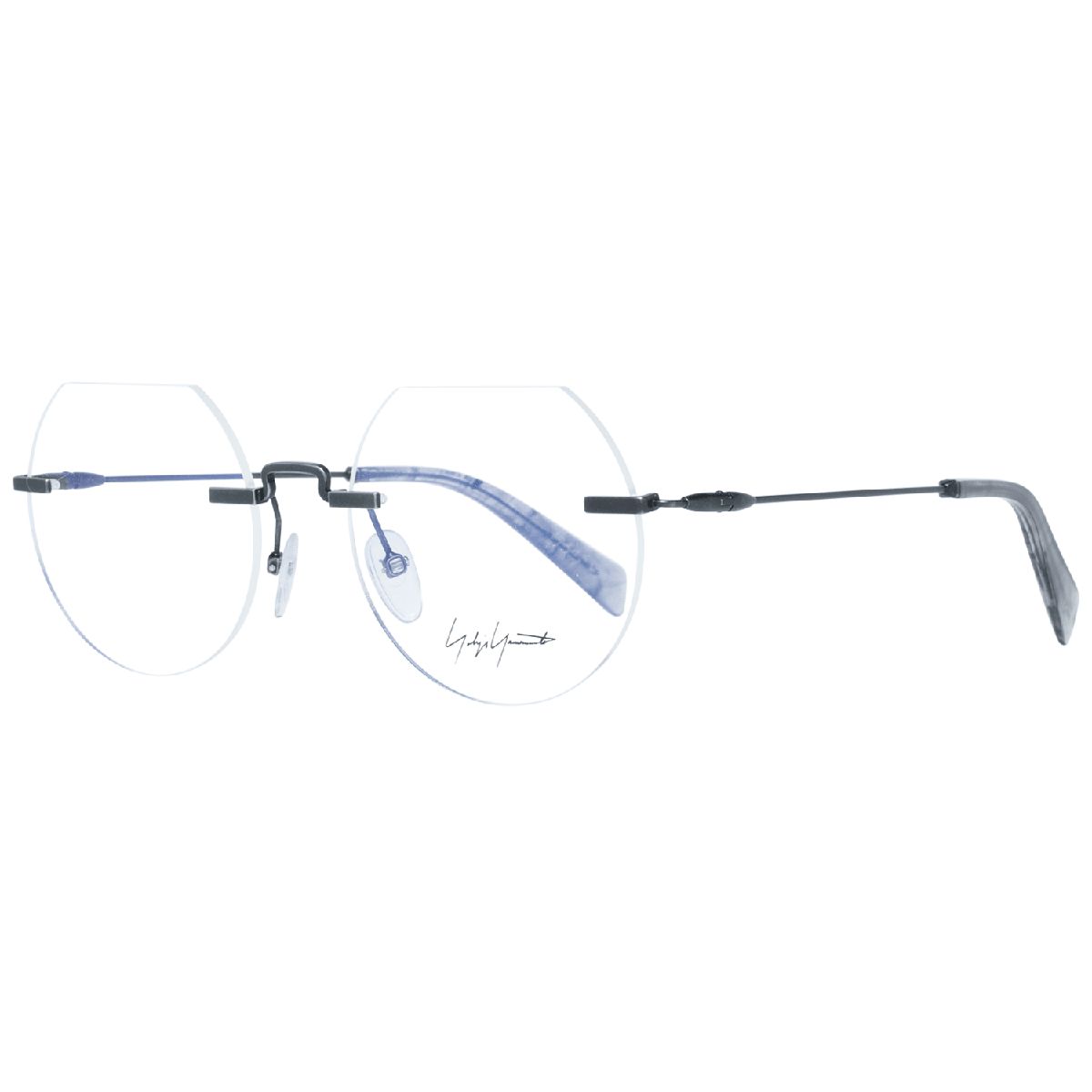 Randlose runde Brille mit Titangestell