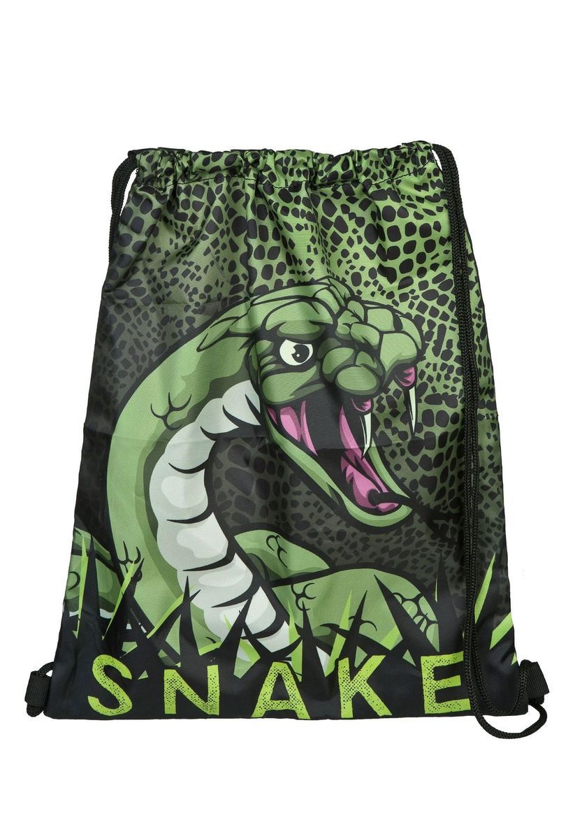 Schulranzen-Set mit Schlangenmuster