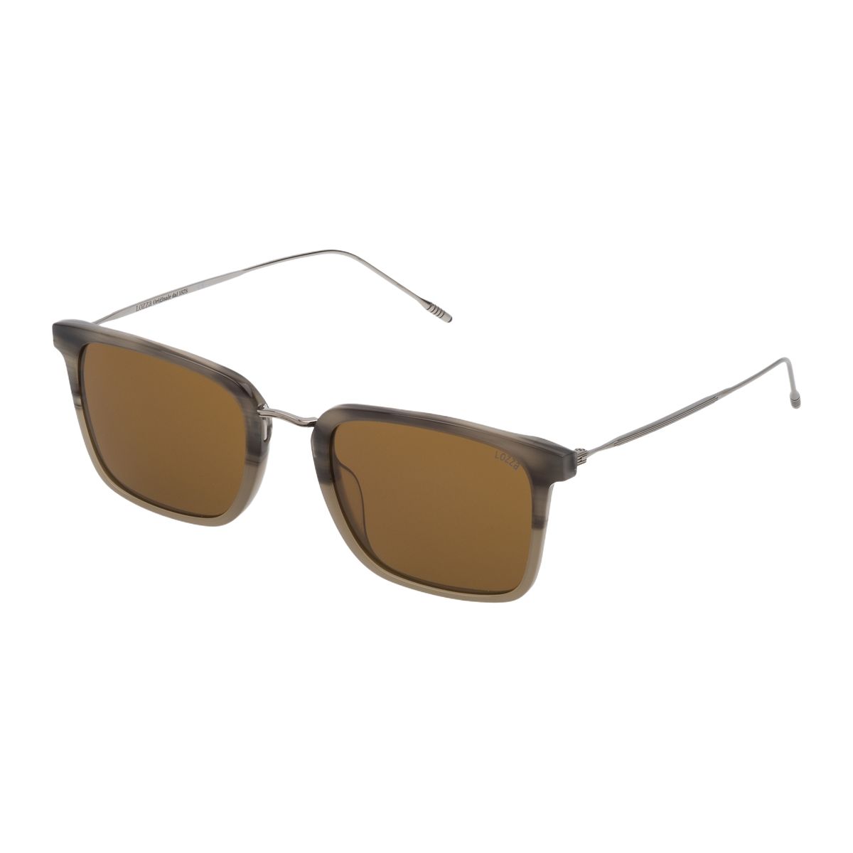 Rechteckige Sonnenbrille mit Vollrand Lozza Stil