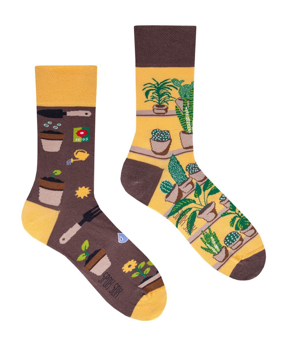 SPOX SOX Herren & Damen Mismatched Neuheit Odd Socken Gartenarbeit