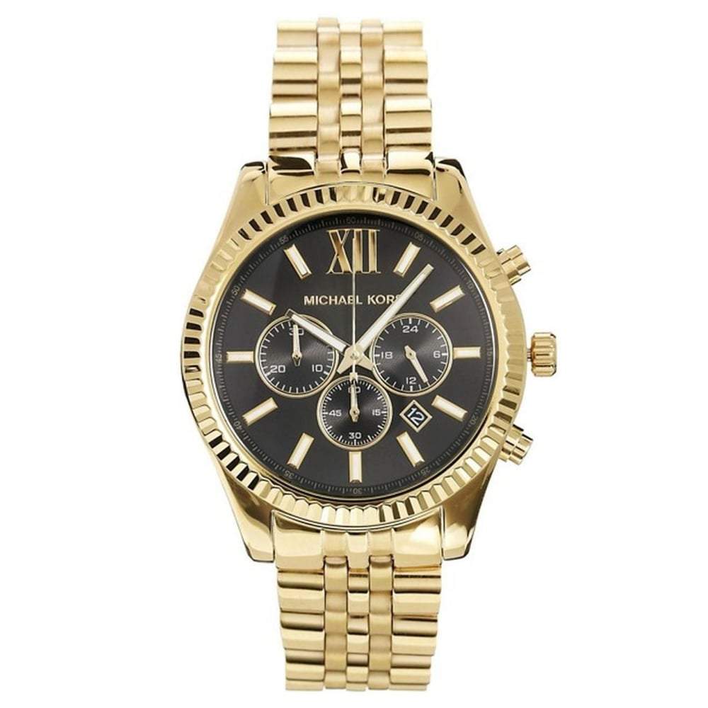 Lexington Chronograph mit geriffelter Lünette