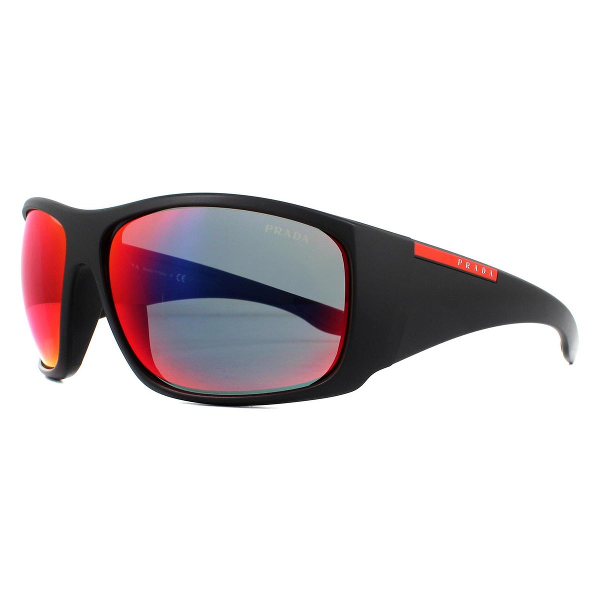 Markante rechteckige Wrap-Sonnenbrille