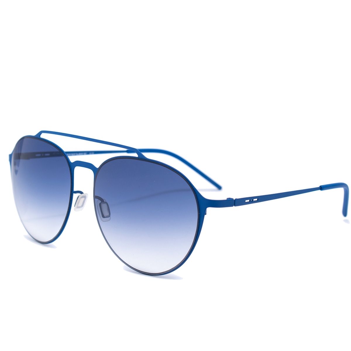 Runde blaue Pilotenbrille