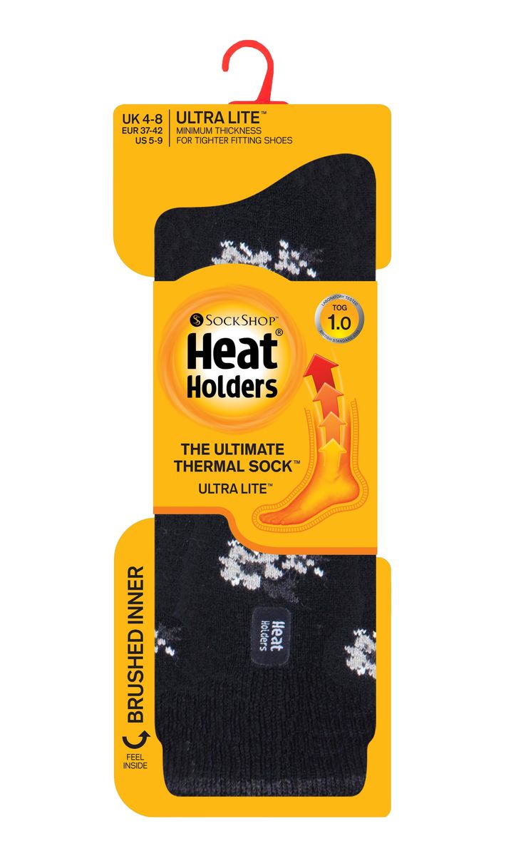 Thermosocken mit floralem Muster