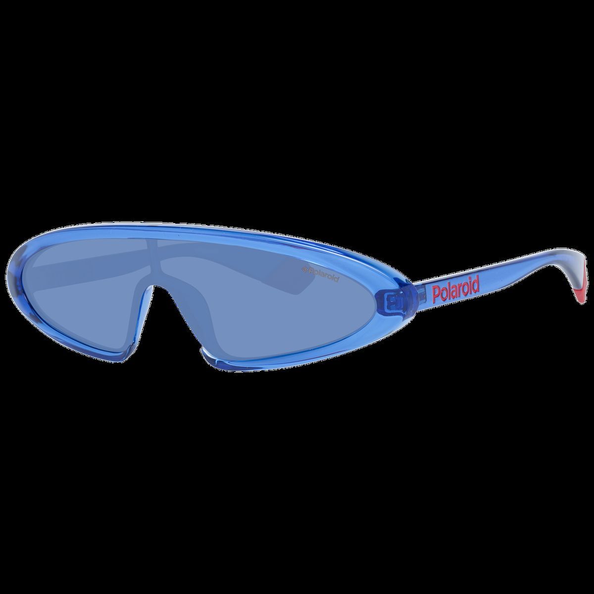 Blaue futuristische Schild Sonnenbrille