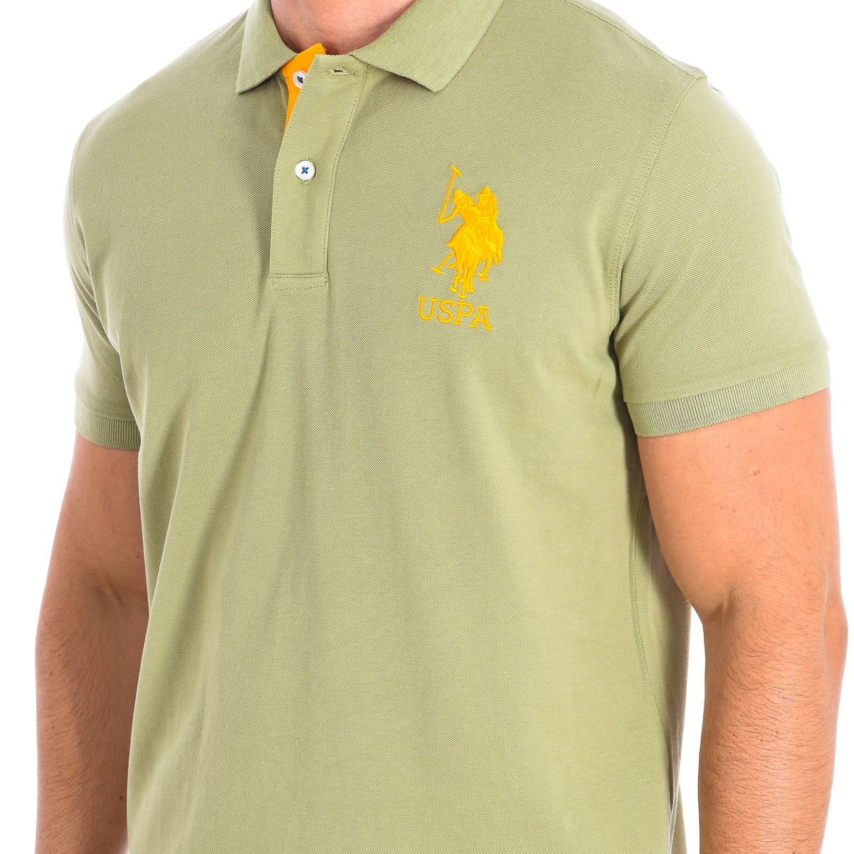 Kurzarm-Poloshirt mit Kontrastkragen