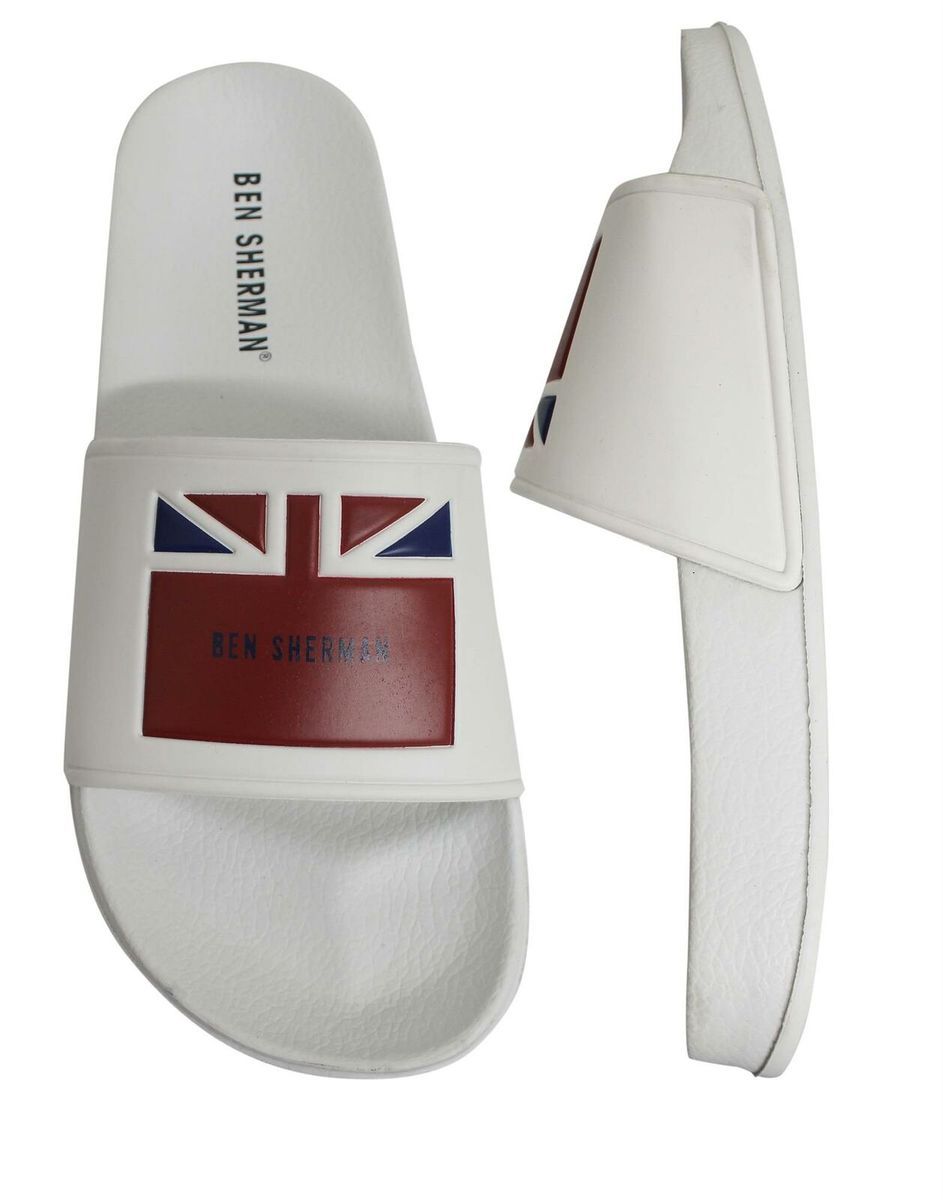 Weisse Union Jack Pantolette