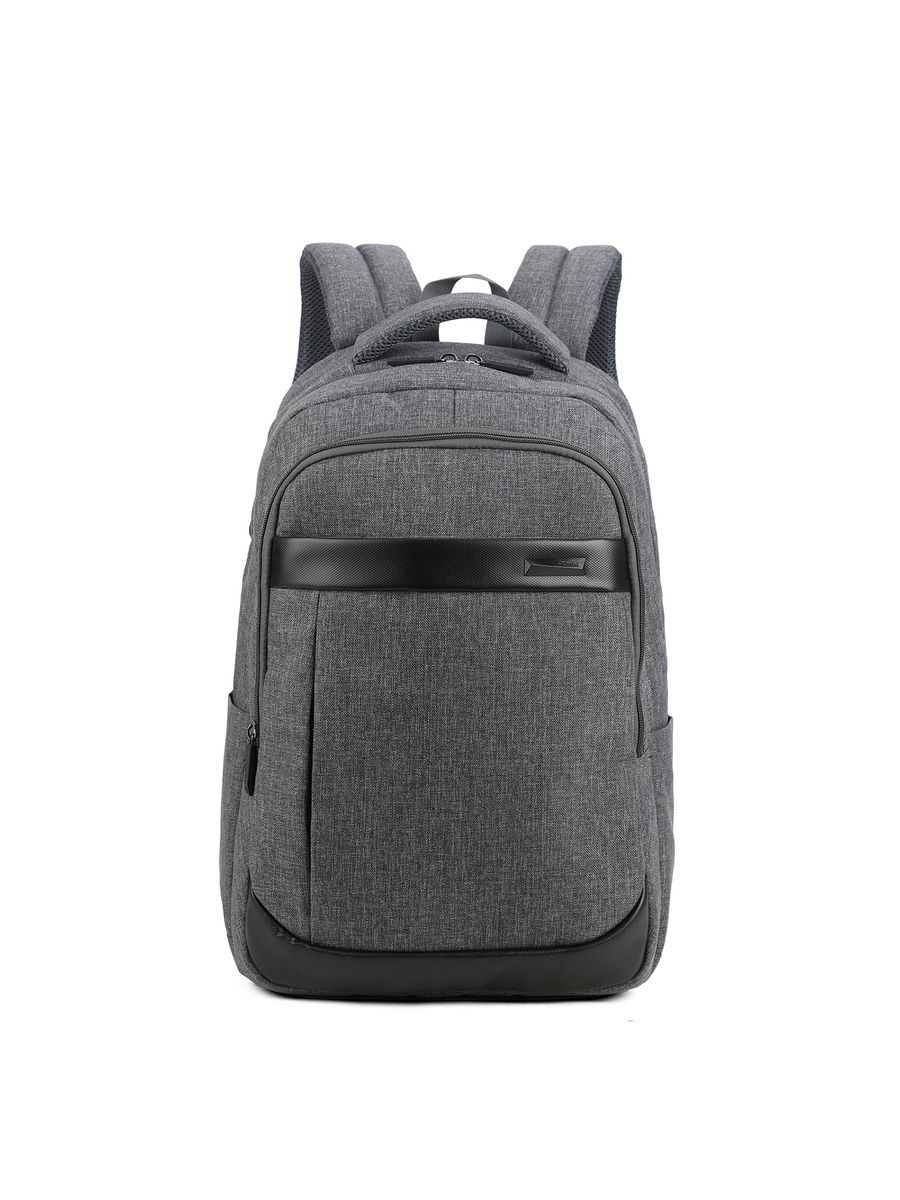 Klassischer minimalistischer grauer Rucksack Unisex