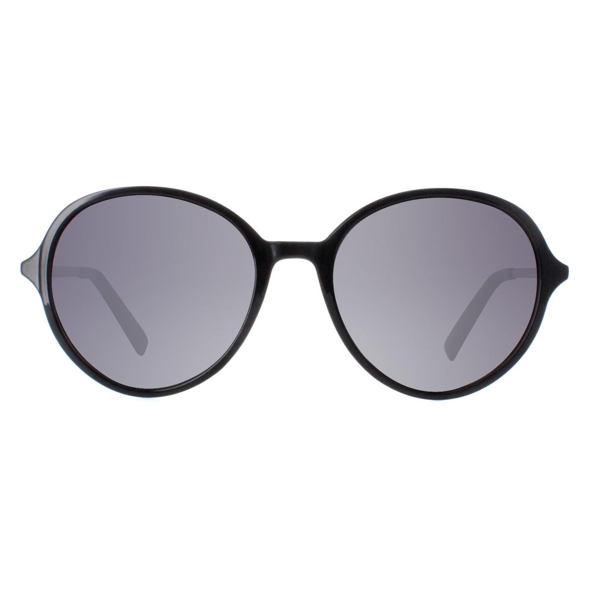 Runde Schwarze Polarisierte Sonnenbrille