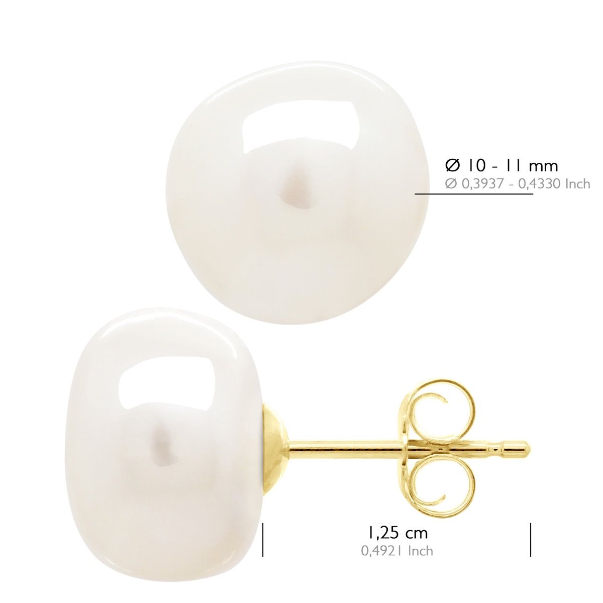 Barocke Süßwasserperlen Stecker