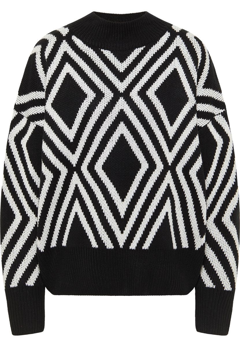 Strickpullover mit grafischem Diamantenmuster