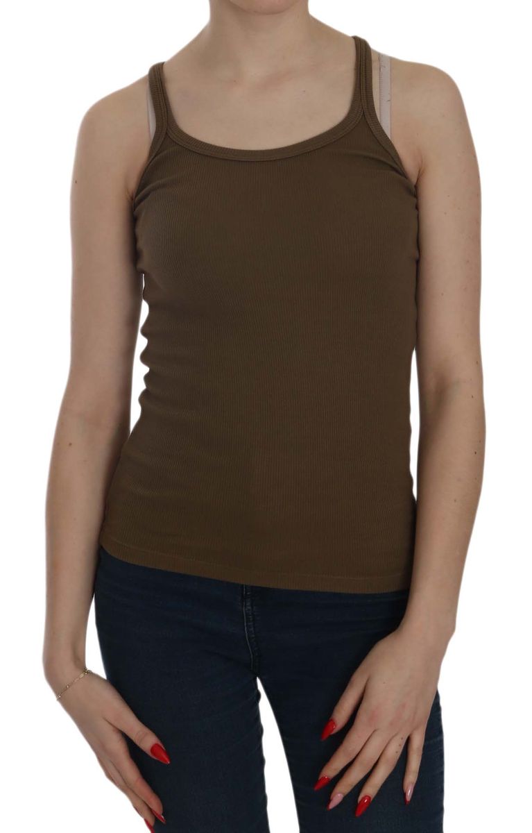 Ärmelloses geripptes Tanktop