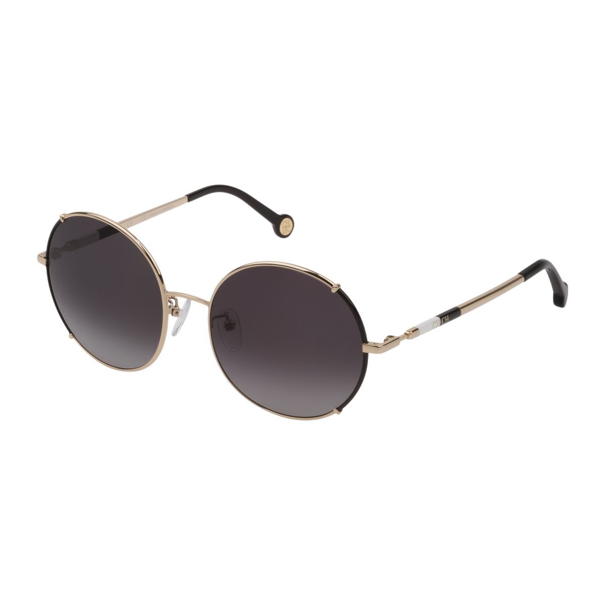 Runde Sonnenbrille mit Goldrahmen