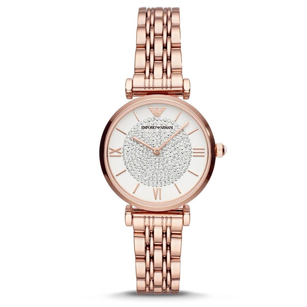 Damen Roségold Edelstahl Uhr