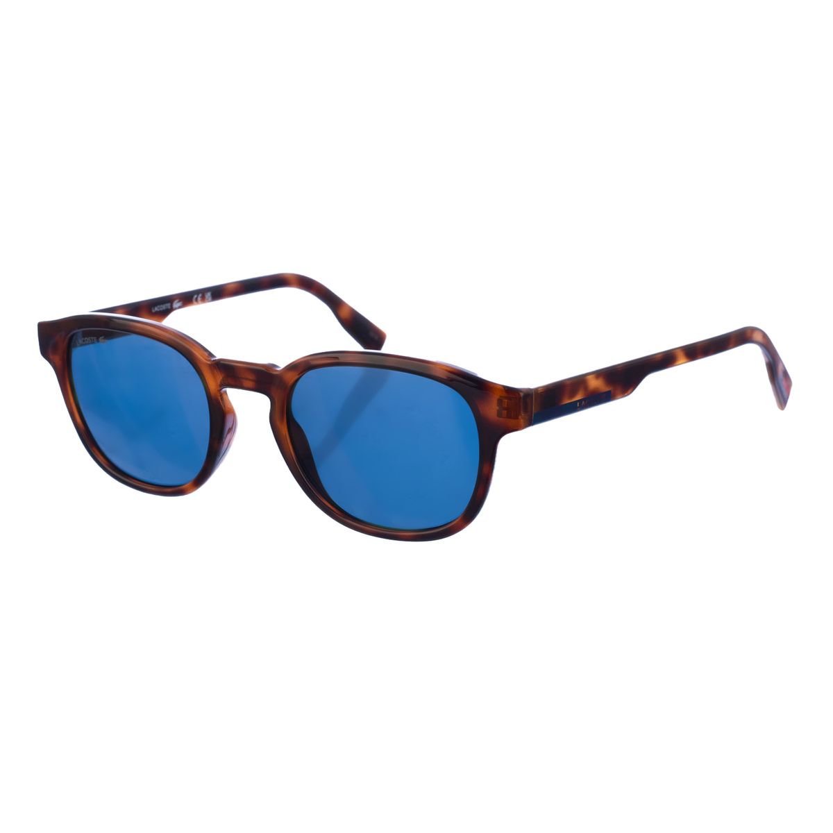 Runde Sonnenbrille mit Schildpattmuster