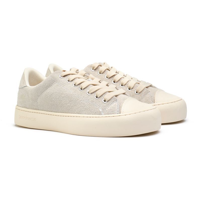 Wildleder-Plateausneaker im Tennis-Stil