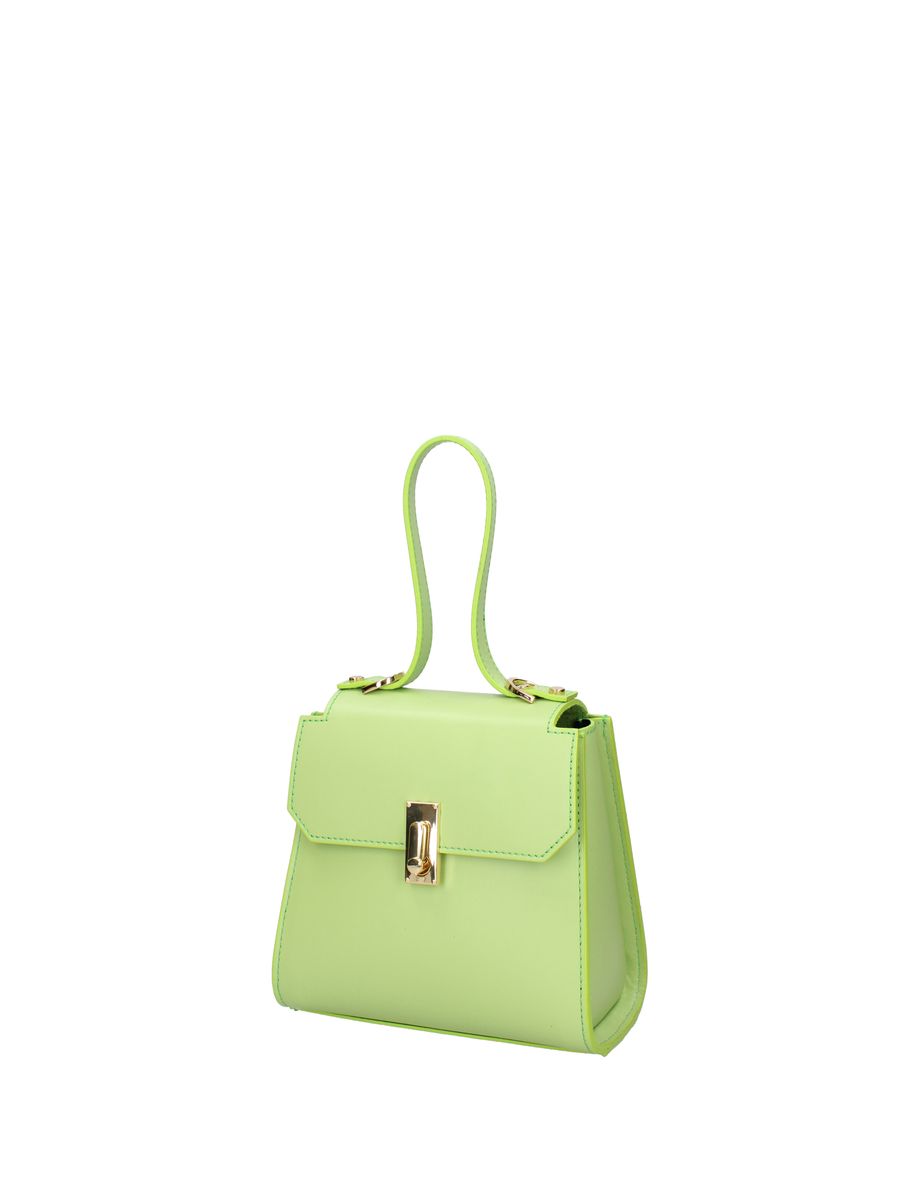 Strukturierte Leder-Henkeltasche