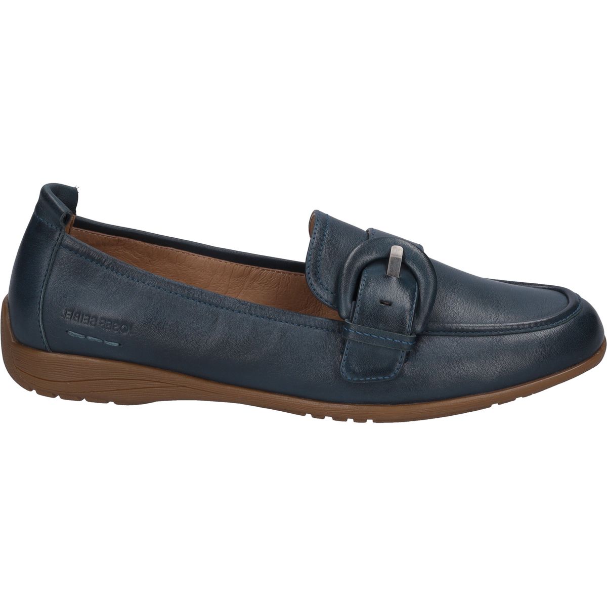 Leder-Loafer mit Zierschnalle
