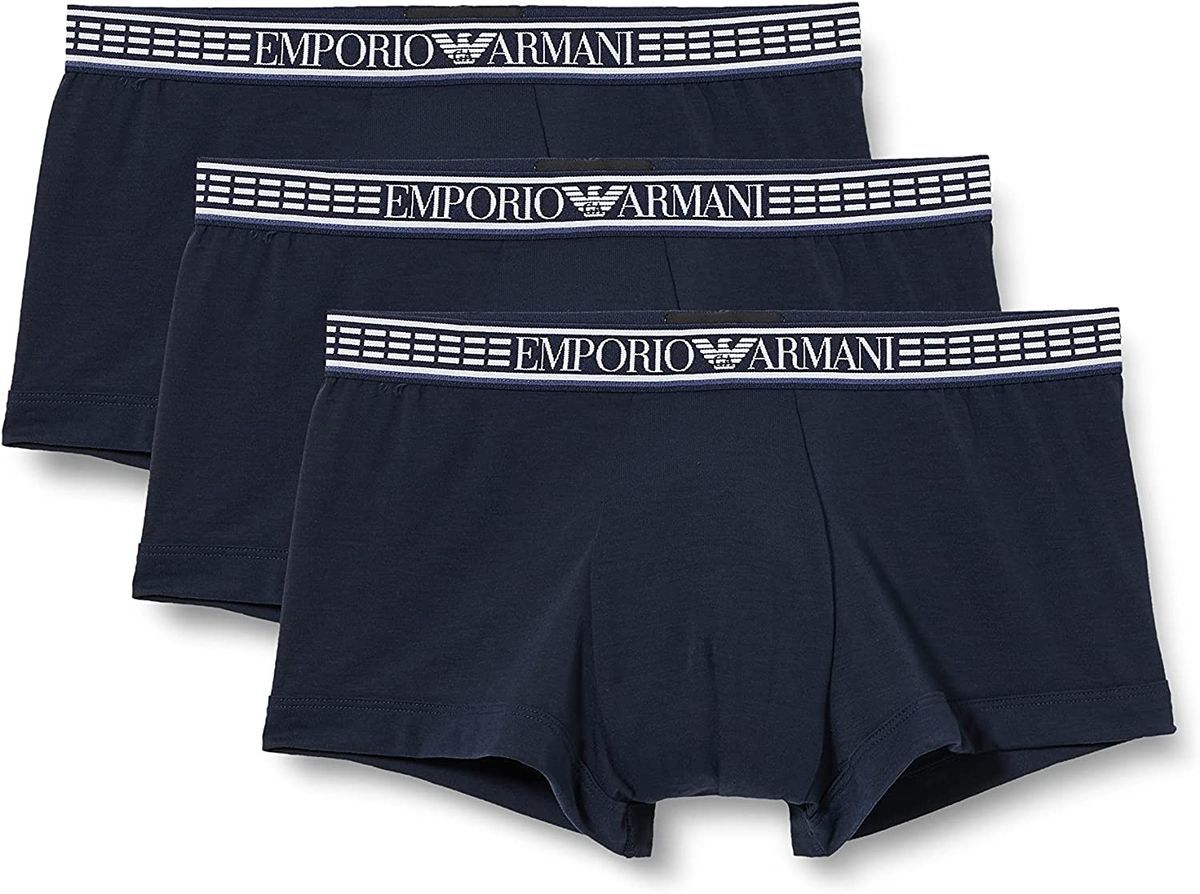 Herren Einfarbige Boxershorts Dreierpack