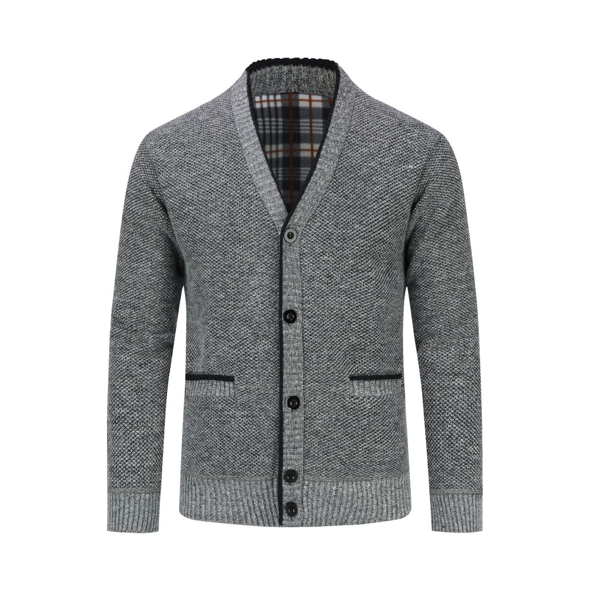 Herren Strickjacke mit Strukturmuster