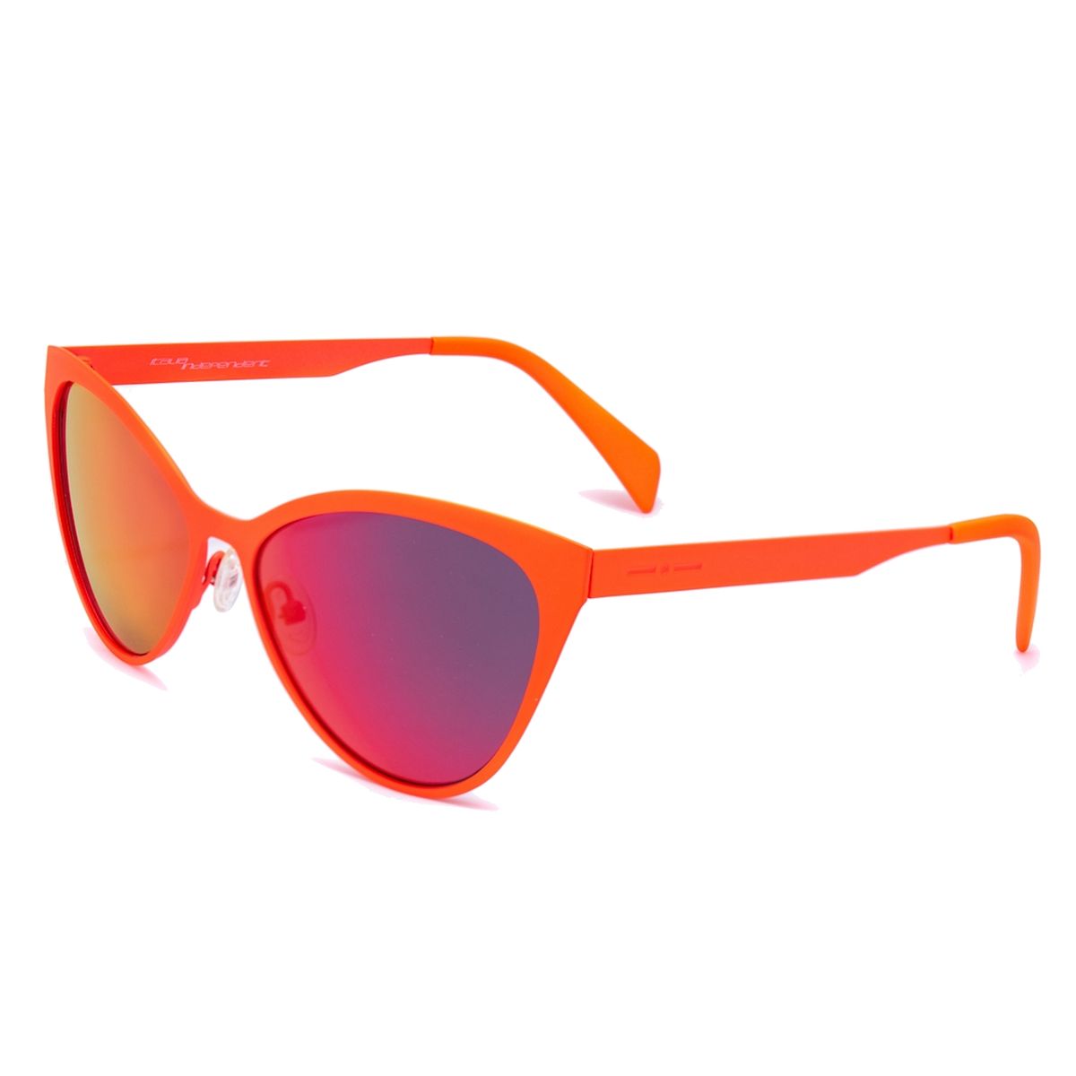 Cat-Eye-Sonnenbrille mit gemustertem Rahmen