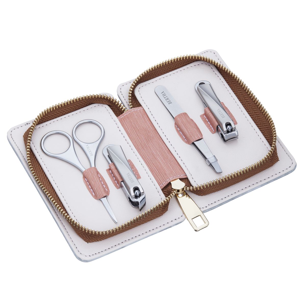 Maniküre-Set aus Edelstahl mit Etui