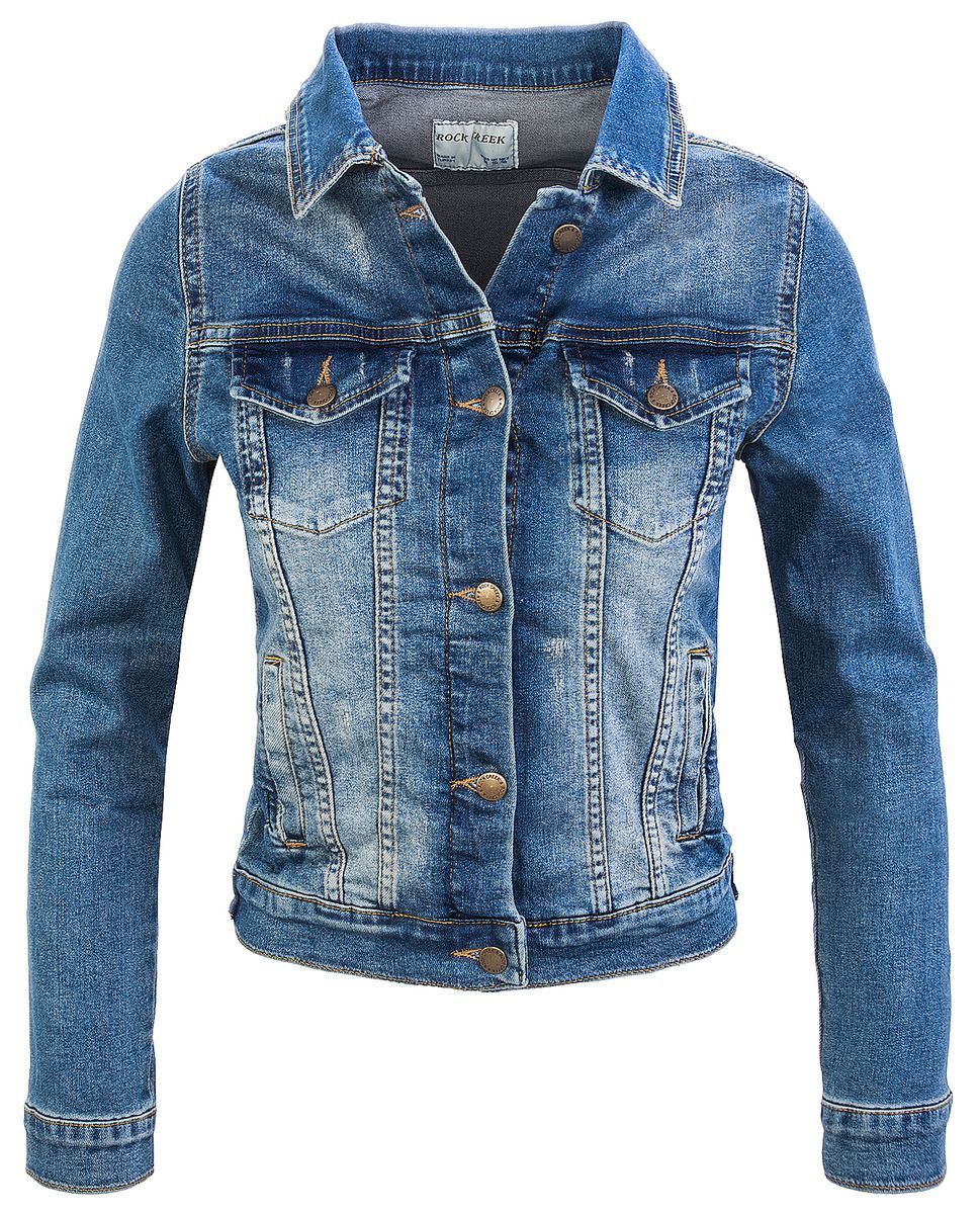 Klassische Figurbetonte Jeansjacke
