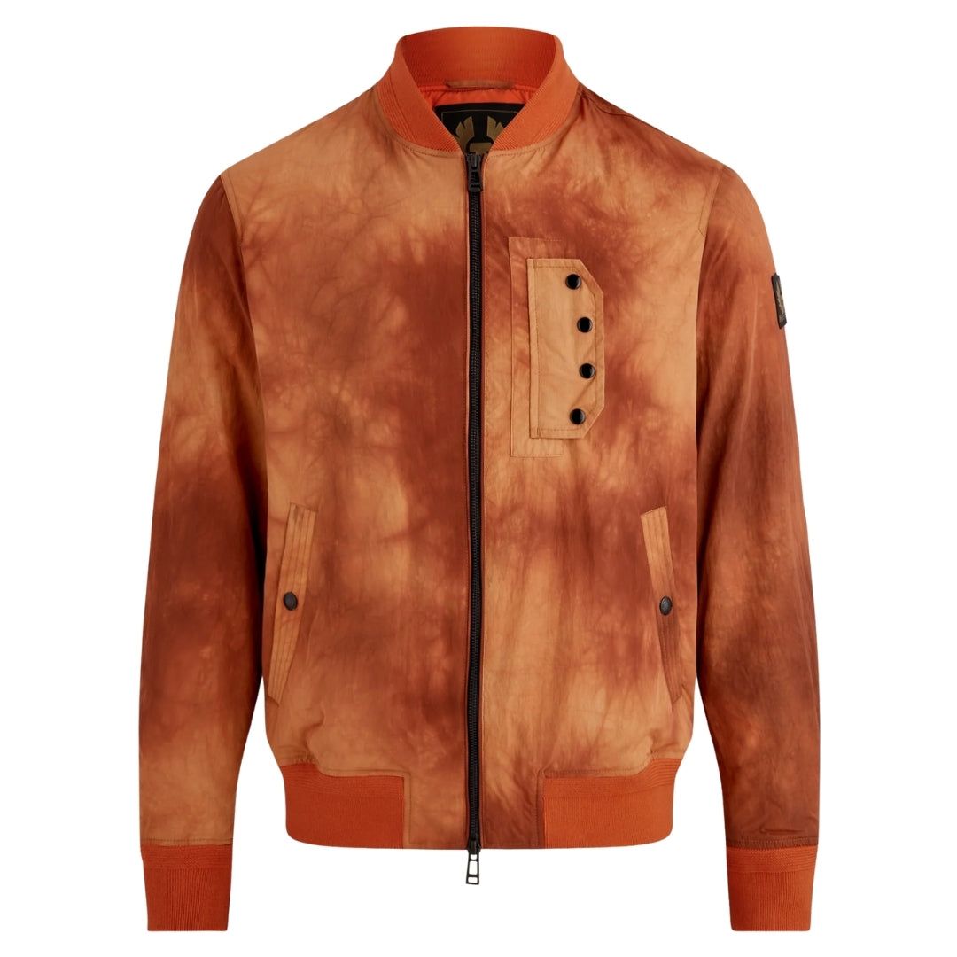 Amberbraune Leichte Bomberjacke