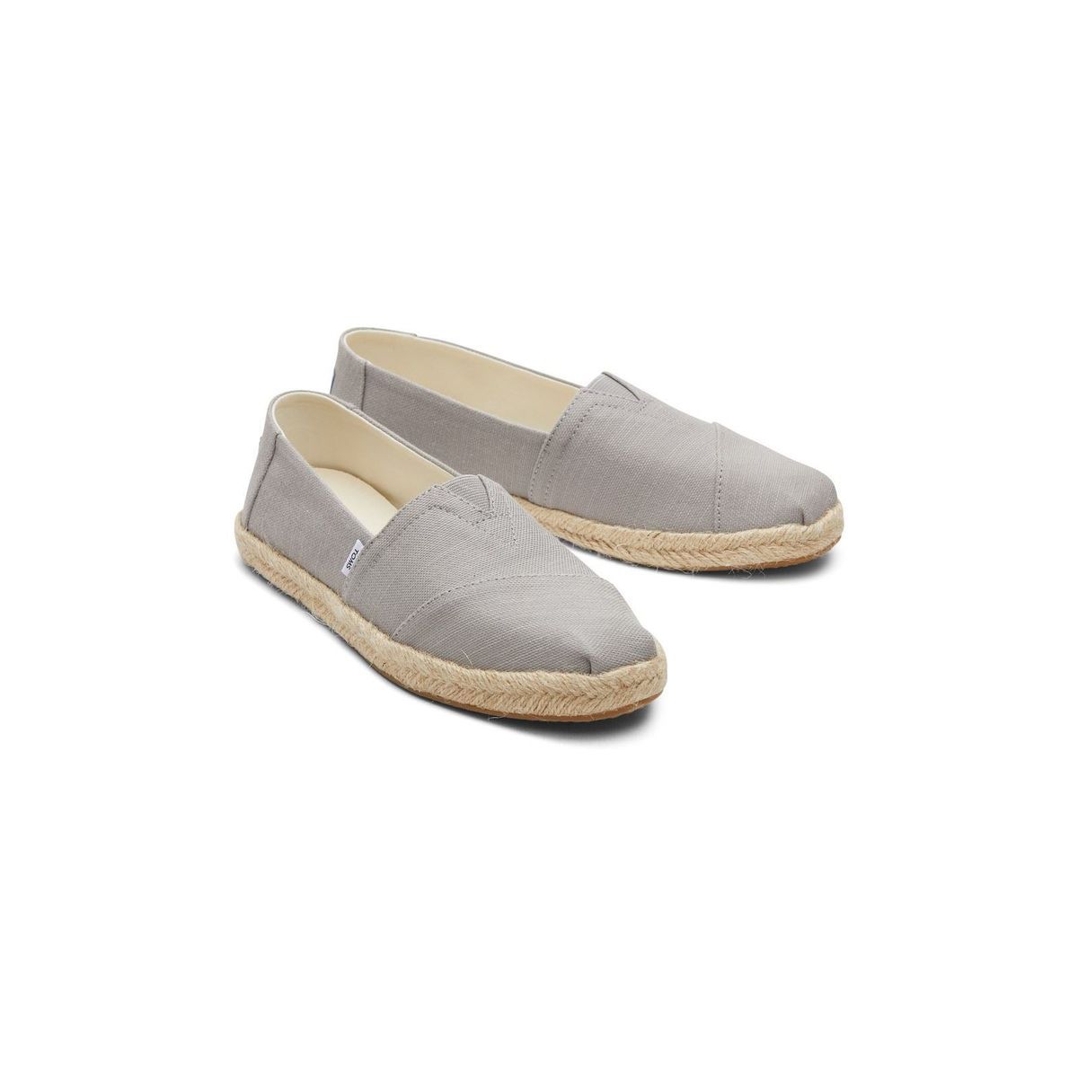 TOMS Alpargata Rope 100% Baumwolle Damen Drizzle Grau Espadrilles
