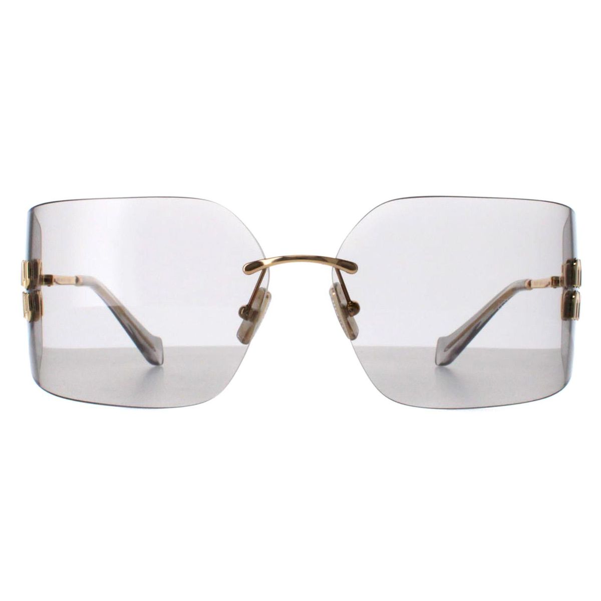 Randlose rechteckige Sonnenbrille