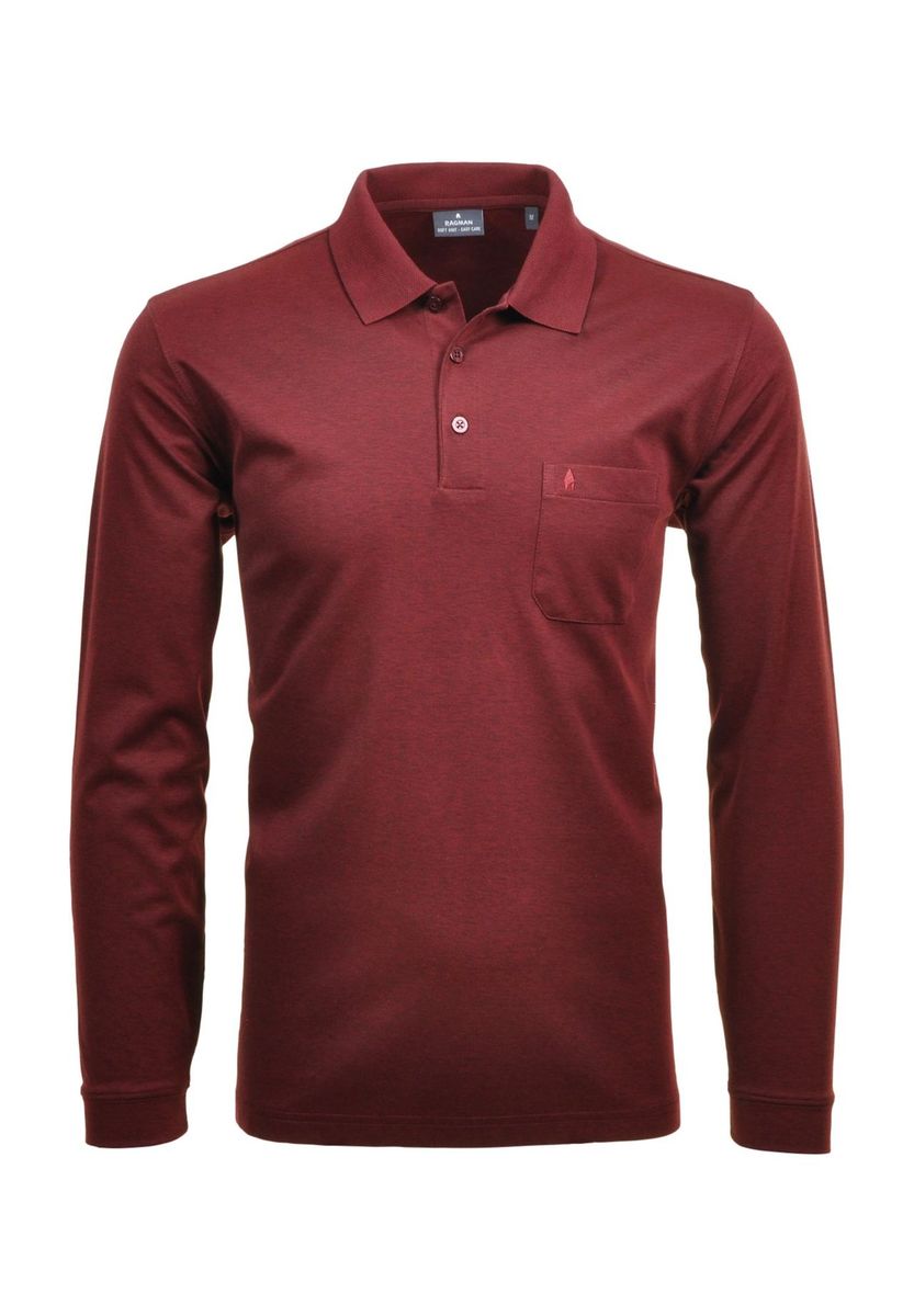 Klassisches Langarm Poloshirt