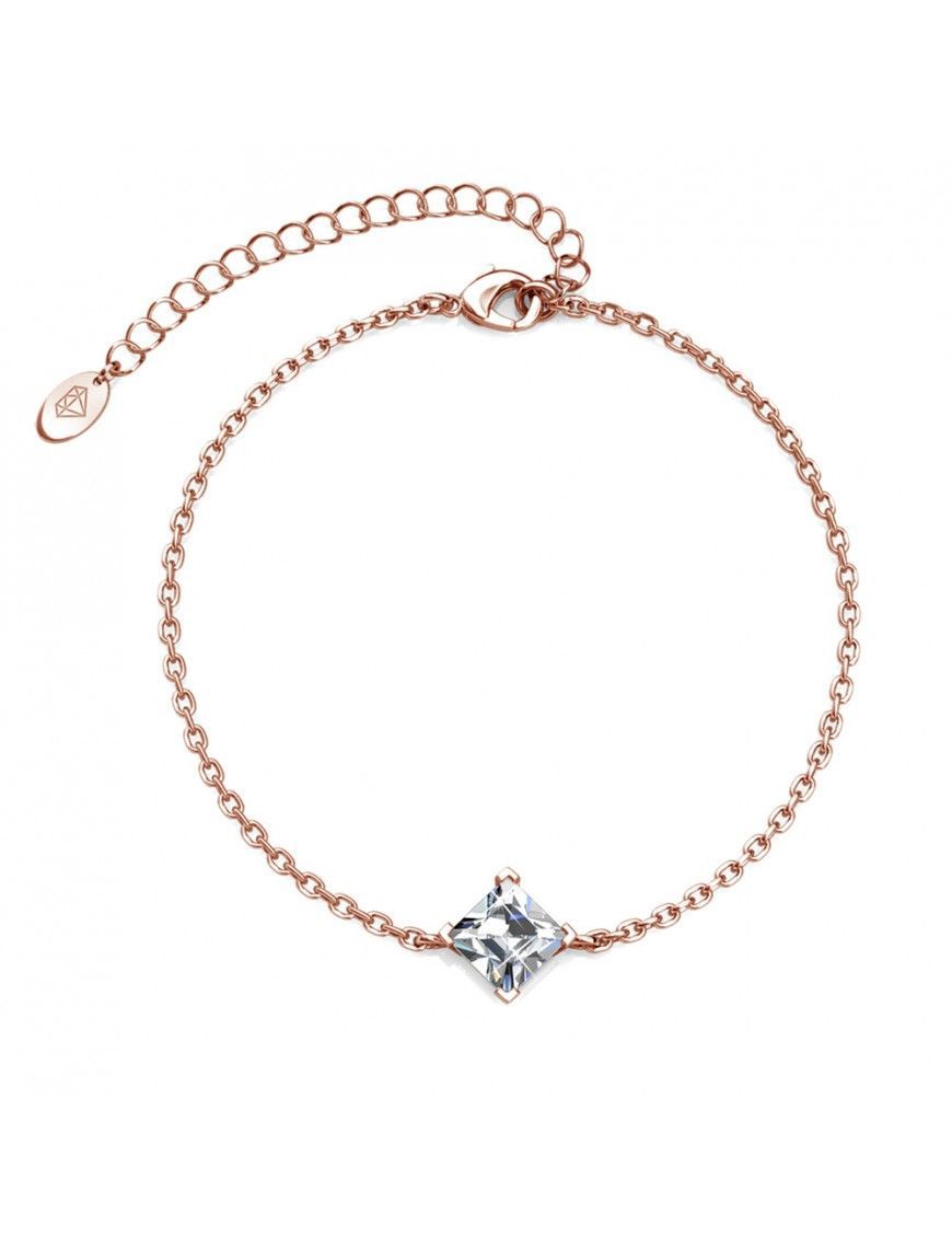Elegantes Roségold Kristall Armband