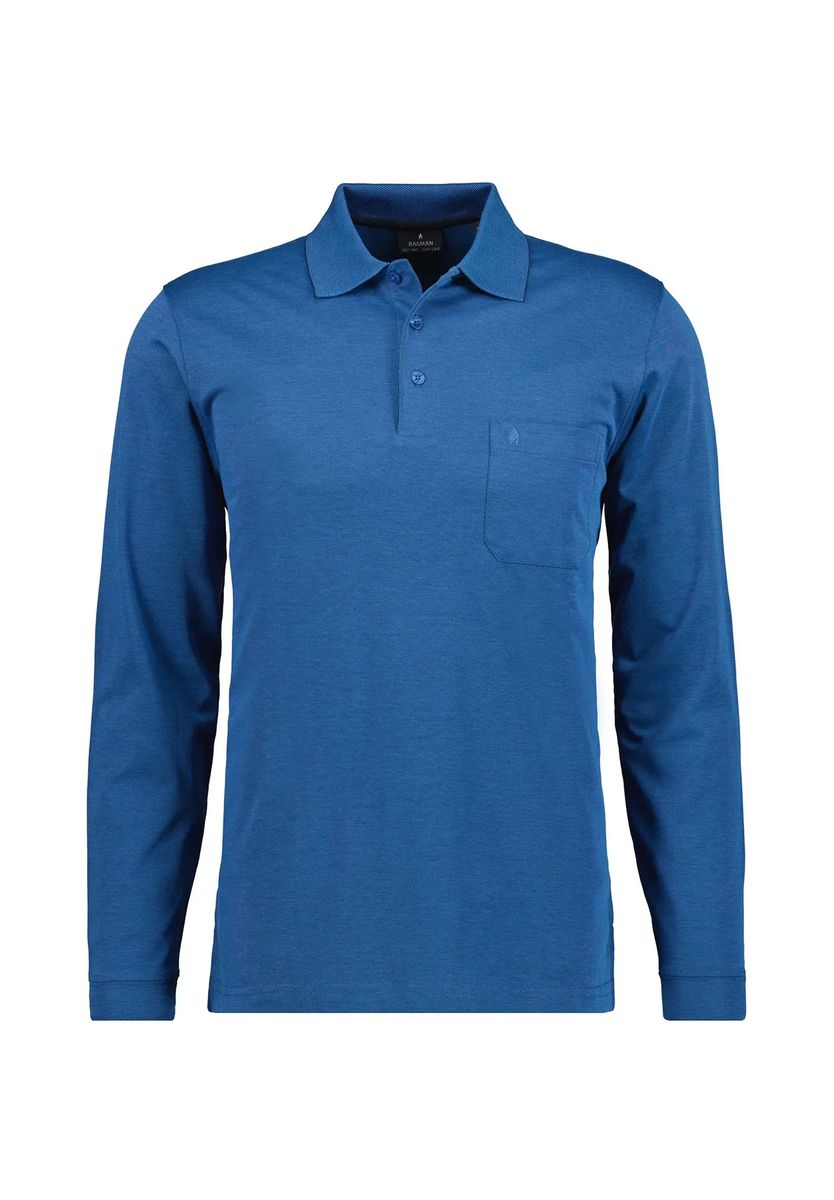 Klassisches Langarm Poloshirt