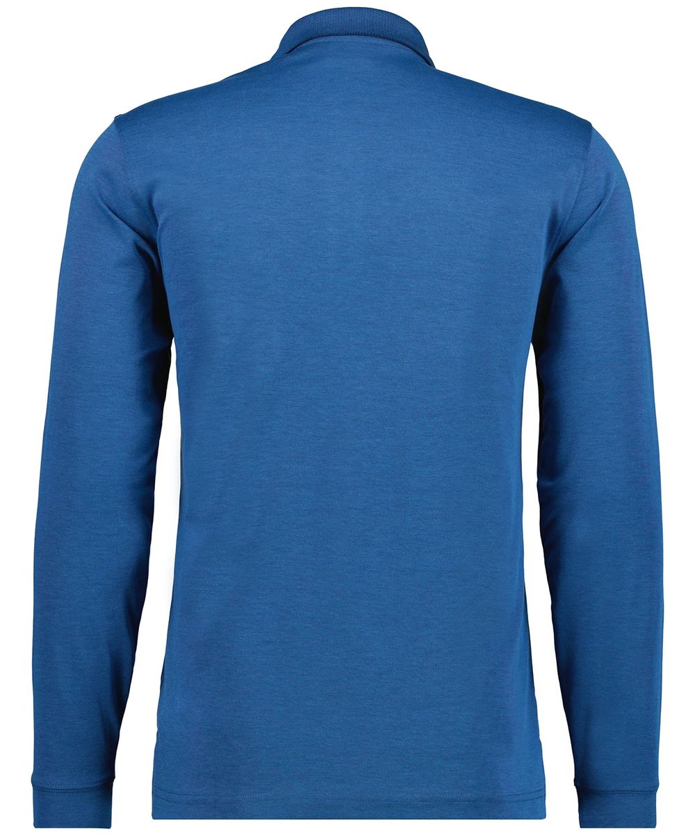 Klassisches Langarm Poloshirt