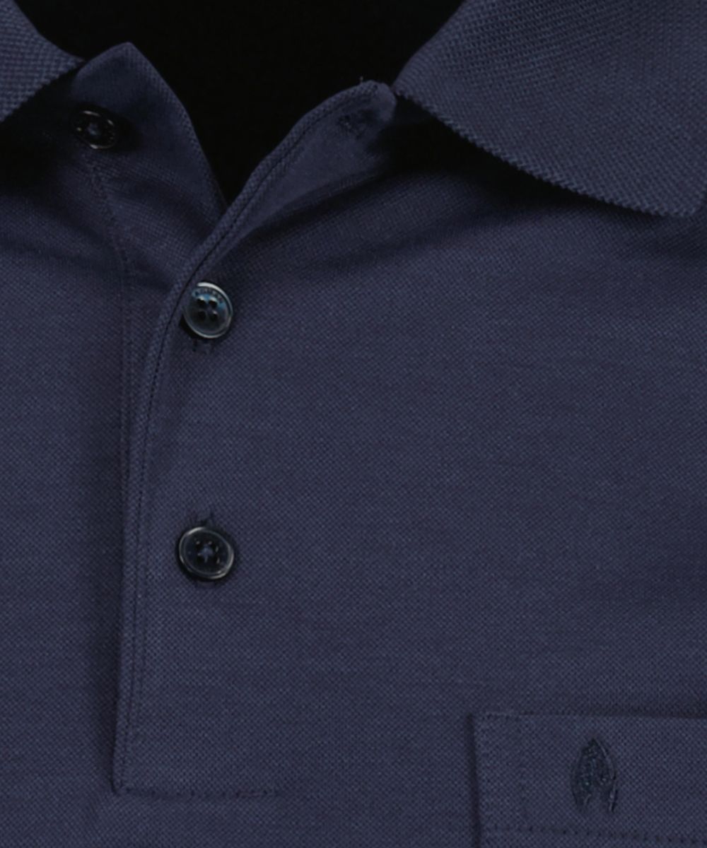 Klassisches Langarm Poloshirt